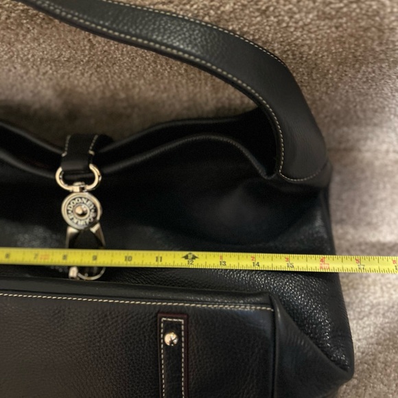 Dooney & Bourke Lucca Black Leather Logo Lock Hobo Bag 🆕 - Picture 11 of 16